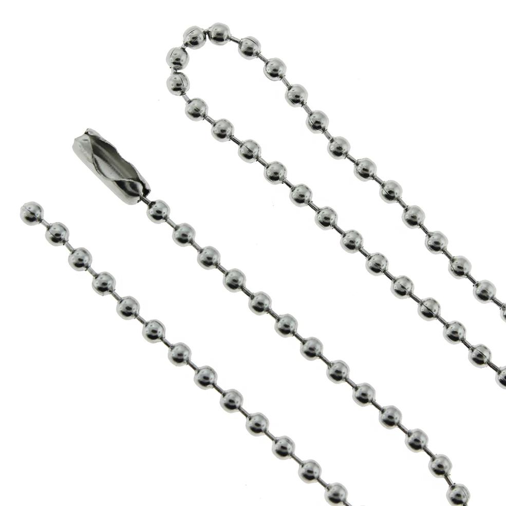 Collier Chaîne Boule Acier Inoxydable 28" - 2.5mm - 1 Collier - N574