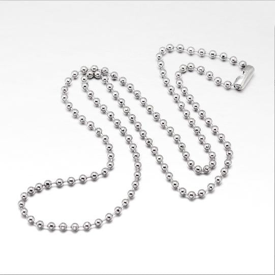 Colliers Chaîne Boule Acier Inoxydable 18" - 1.5mm - 1 Collier - N218