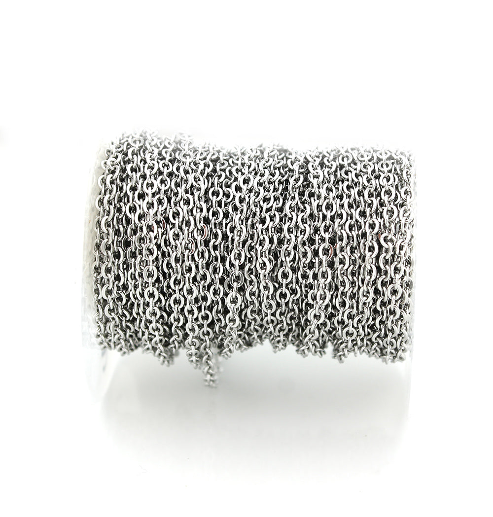 Chaîne câble en acier inoxydable BULK - 2,5 mm - Choisissez votre longueur - 1 mètre + - CH034