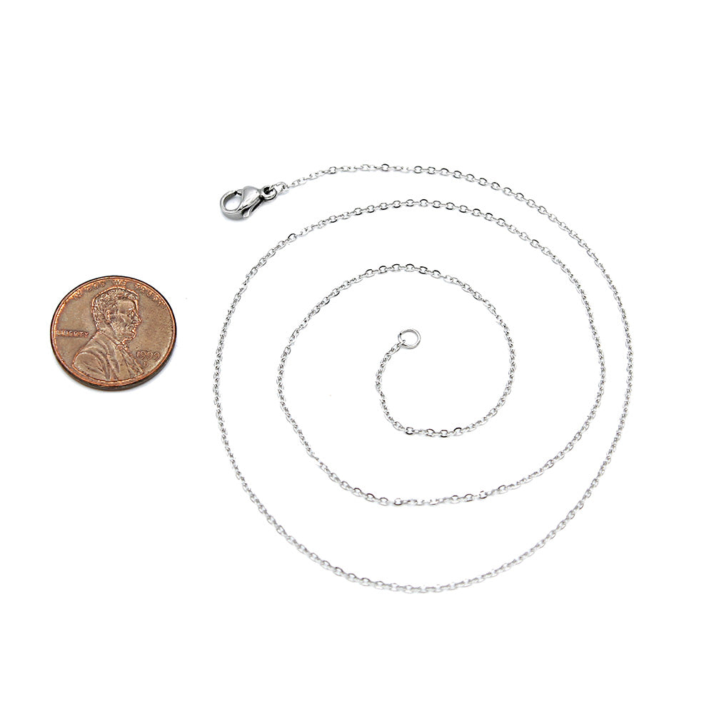 Colliers Chaîne Câble Acier Inoxydable 17" - 1mm - 1 Collier - N744