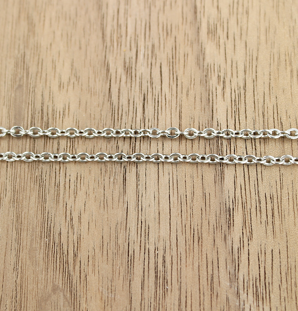 Colliers Chaîne Câble Acier Inoxydable 22" - 1.5mm - 10 Colliers - N542