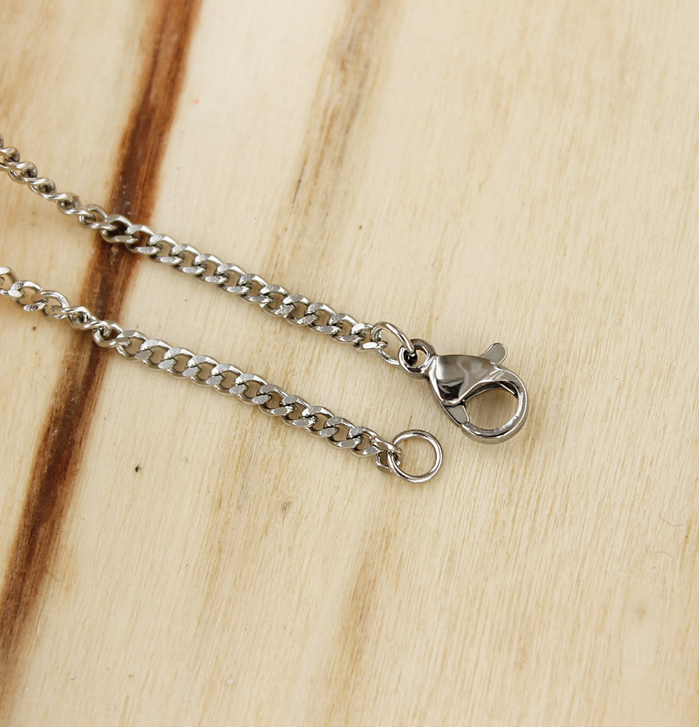 Stainless Steel Curb Chain Necklace 24" - 2mm - Choose Your Quantity!