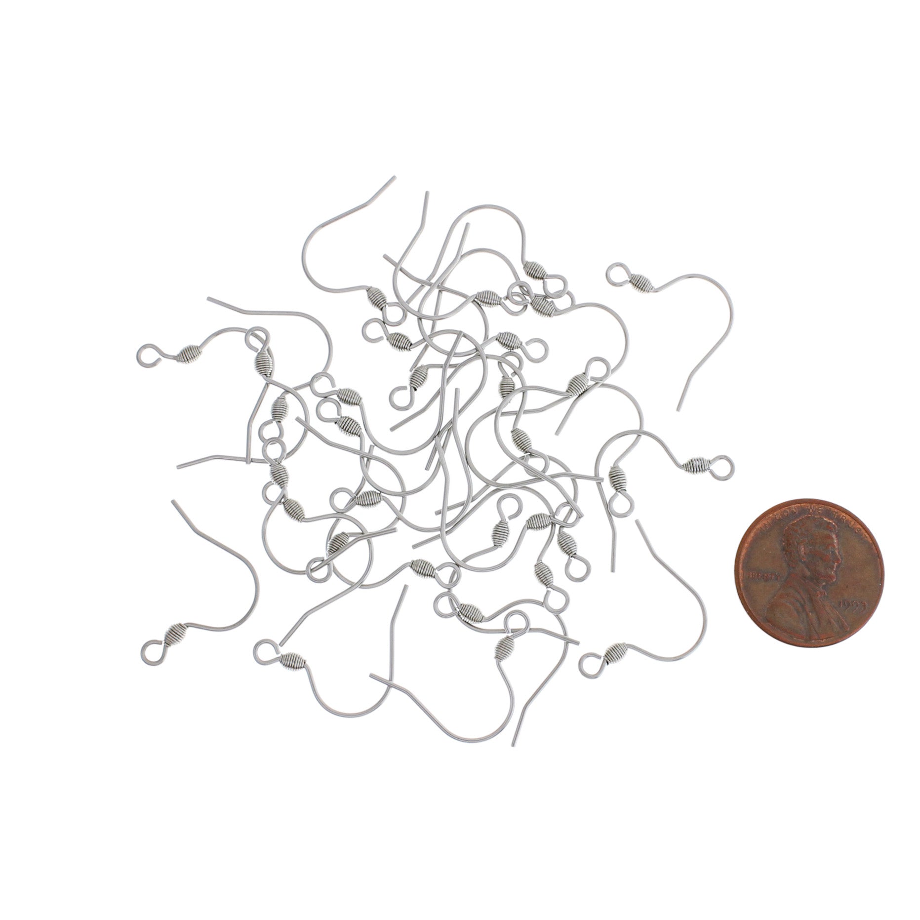 Stainless Steel Earrings - French Style Hooks - 19mm x 18mm - 250 Pieces 125 Pairs - FD614