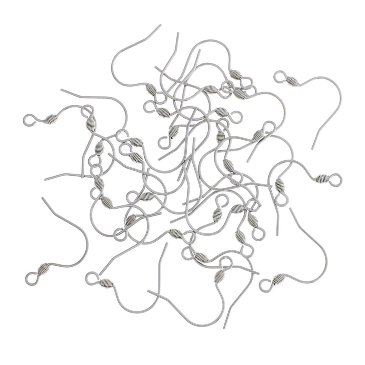 Stainless Steel Earrings - French Style Hooks - 19mm x 18mm - 50 Pieces 25 Pairs - FD614