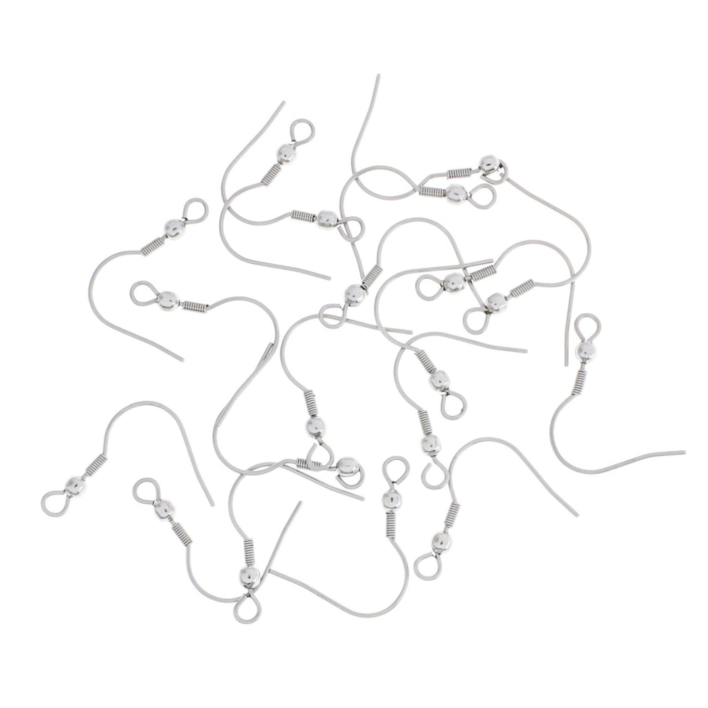 Stainless Steel Earrings - French Style Hooks - 21mm x 18mm - 250 Pieces 125 Pairs - FD621