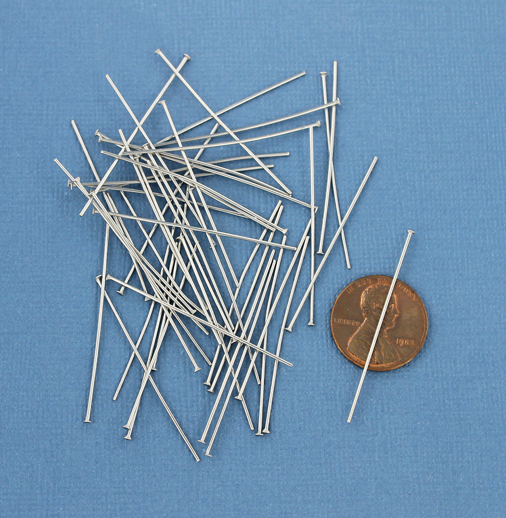 Stainless Steel Flat Head Pins - 40mm - 100 Pieces - PIN064