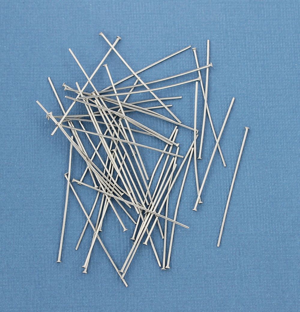 Stainless Steel Flat Head Pins - 40mm - 100 Pieces - PIN064