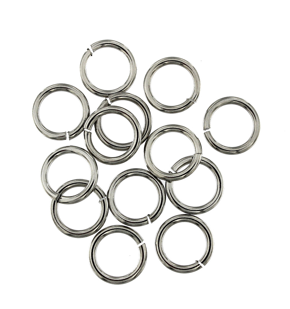Stainless Steel Jump Rings 10mm - Open 16 Gauge - 100 Rings - J153