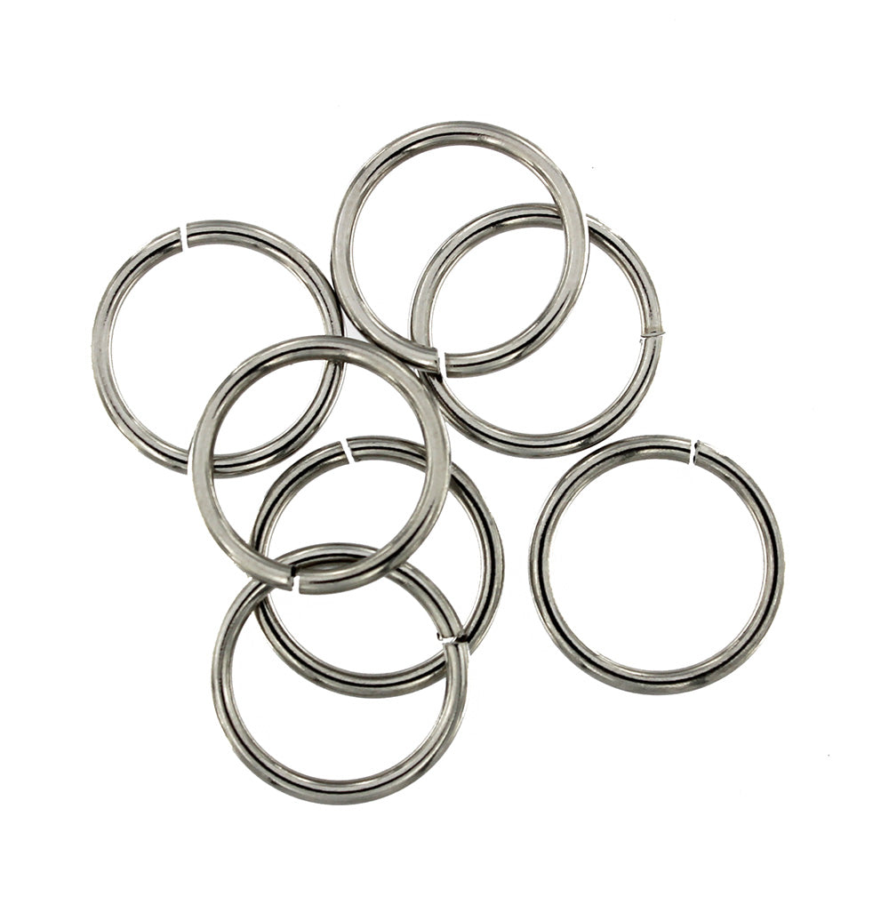 Stainless Steel Jump Rings 18mm - Open 13 Gauge - 50 Rings - J173