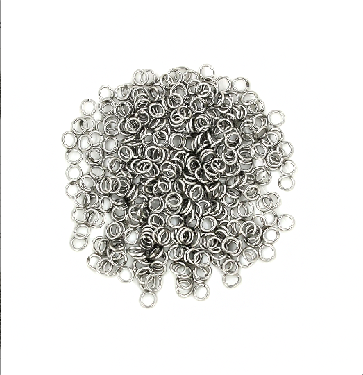 Stainless Steel Jump Rings 4mm x 0.7mm - Closed 21 Gauge - 25 Rings - J106