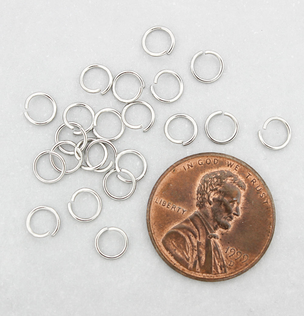 Stainless Steel Jump Rings 5mm - Open 22 Gauge - 200 Rings - J131