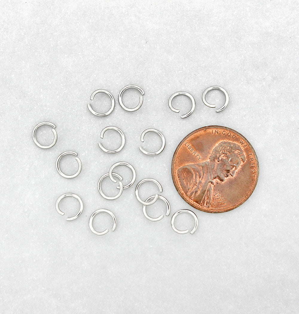 Stainless Steel Jump Rings 6mm x 0.8mm - Open 20 Gauge - 500 Rings - SS061