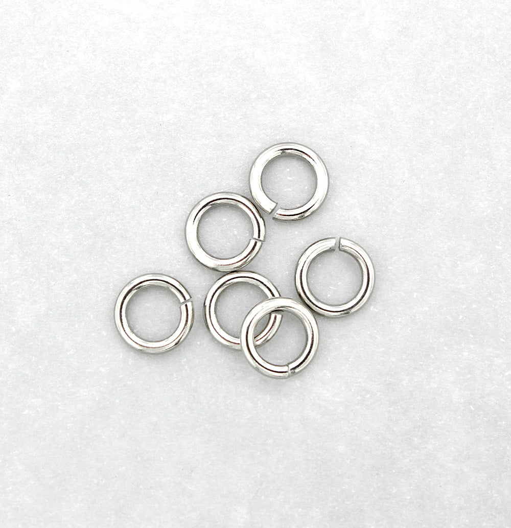 Stainless Steel Jump Rings 8mm - Open 16 Gauge - 100 Rings - J151
