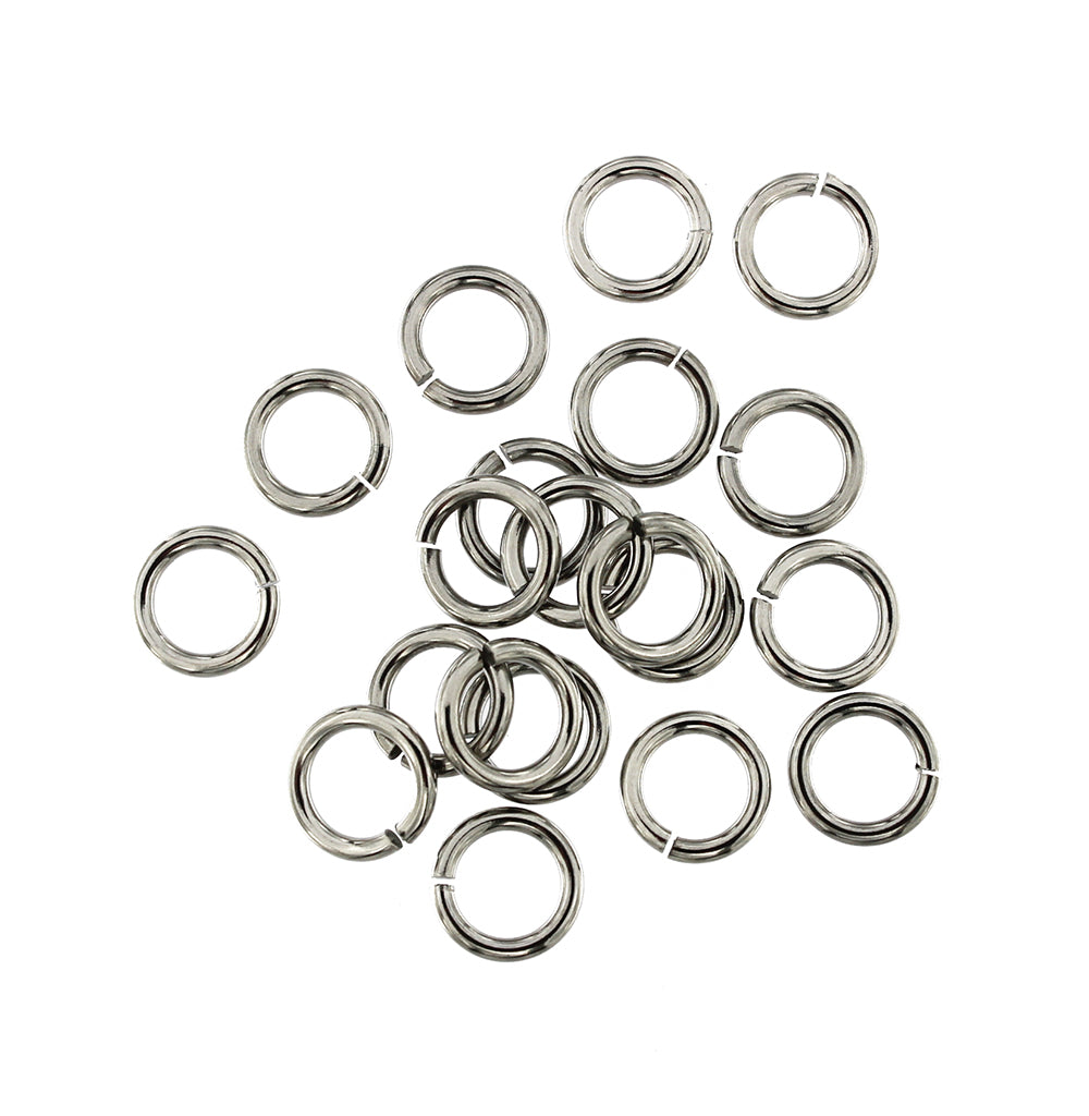 Anneaux en Acier Inoxydable 9mm - Calibre 15 Ouvert - 100 Anneaux - J159