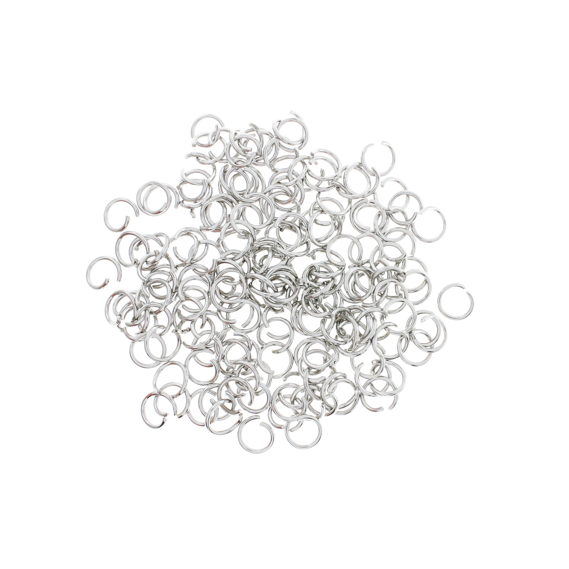 Anneaux en acier inoxydable 9 mm x 1,2 mm - Calibre 16 ouvert - 200 anneaux - SS009