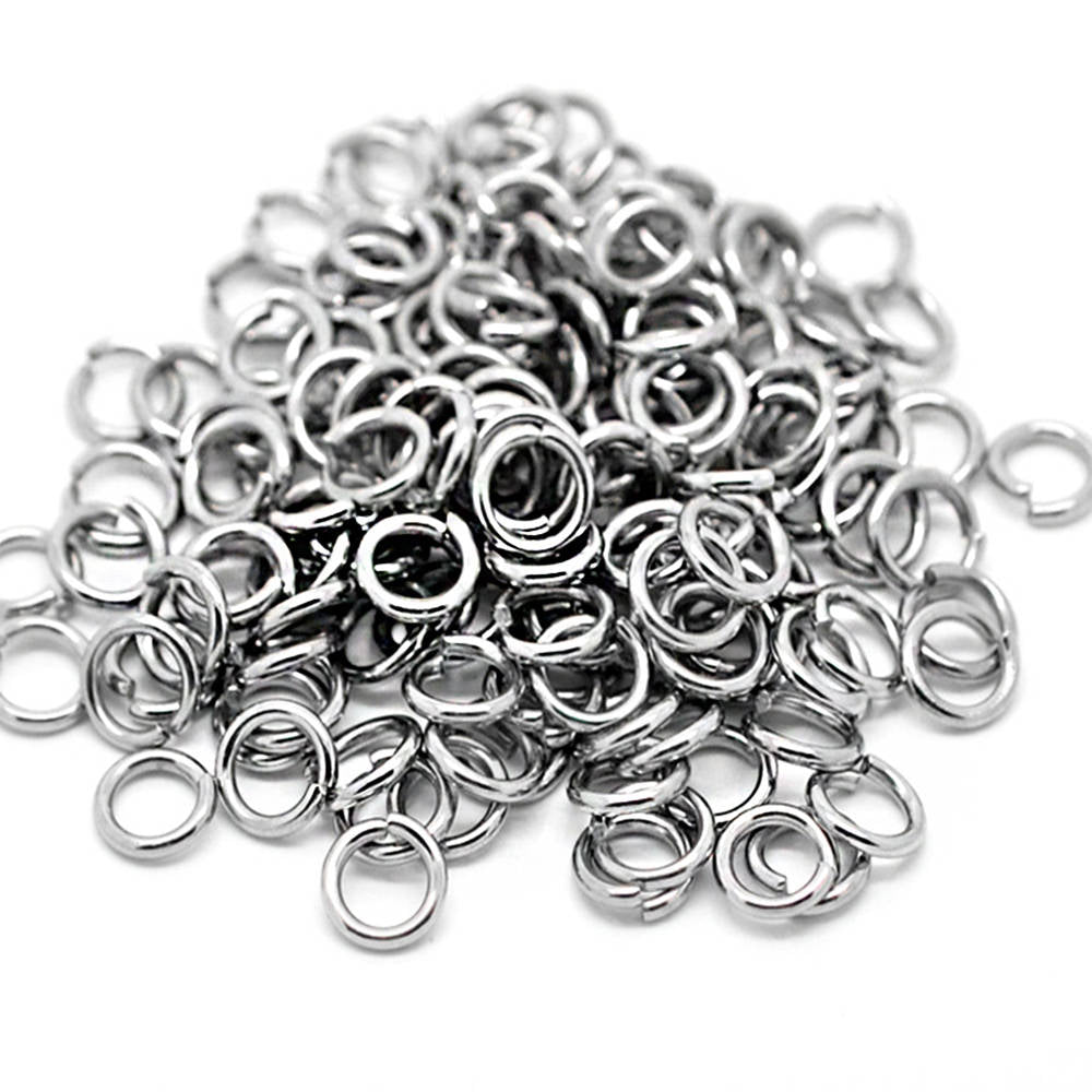 Stainless Steel Jump Rings 9mm x 1.5mm - Open 15 Gauge - 50 Rings - SS025
