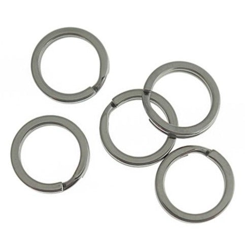 Stainless Steel Key Rings - 15mm - 12 Pieces - FD1065