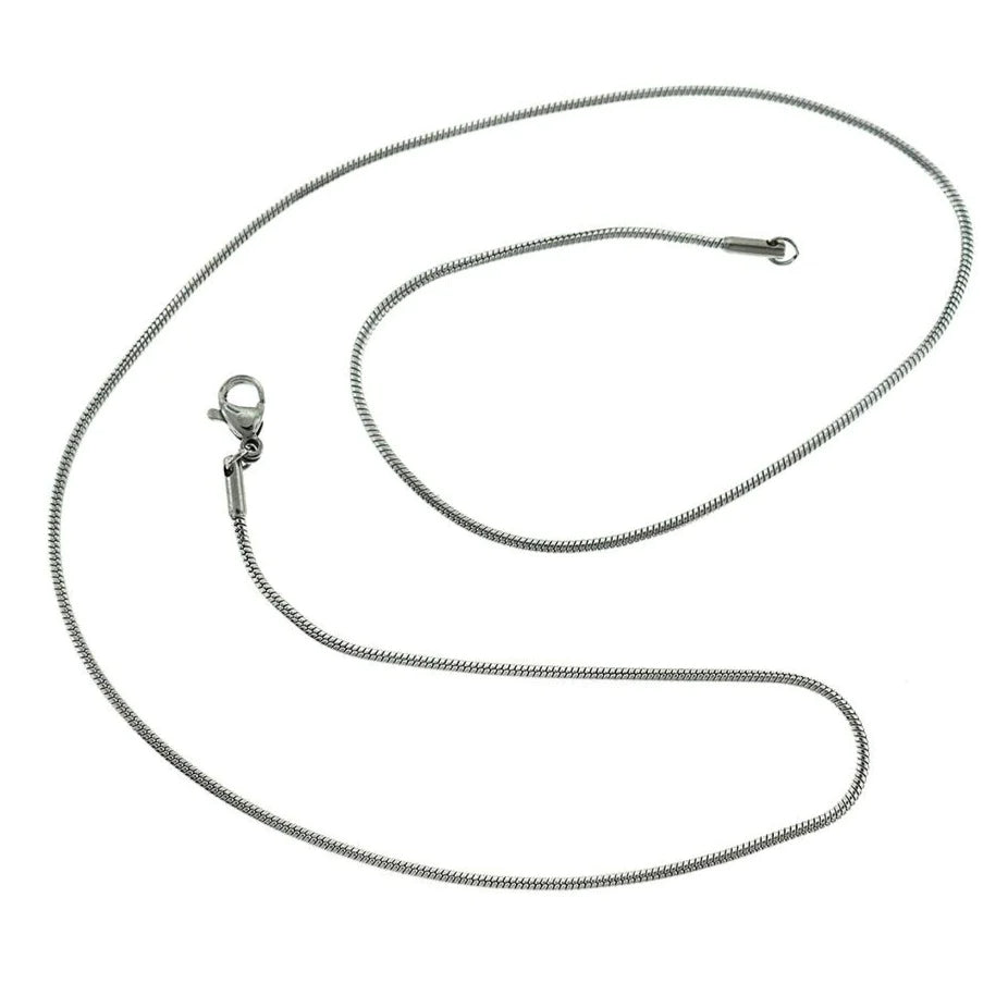 Stainless Steel Snake Chain Necklaces 20" - 1mm - Choose Your Quantity!