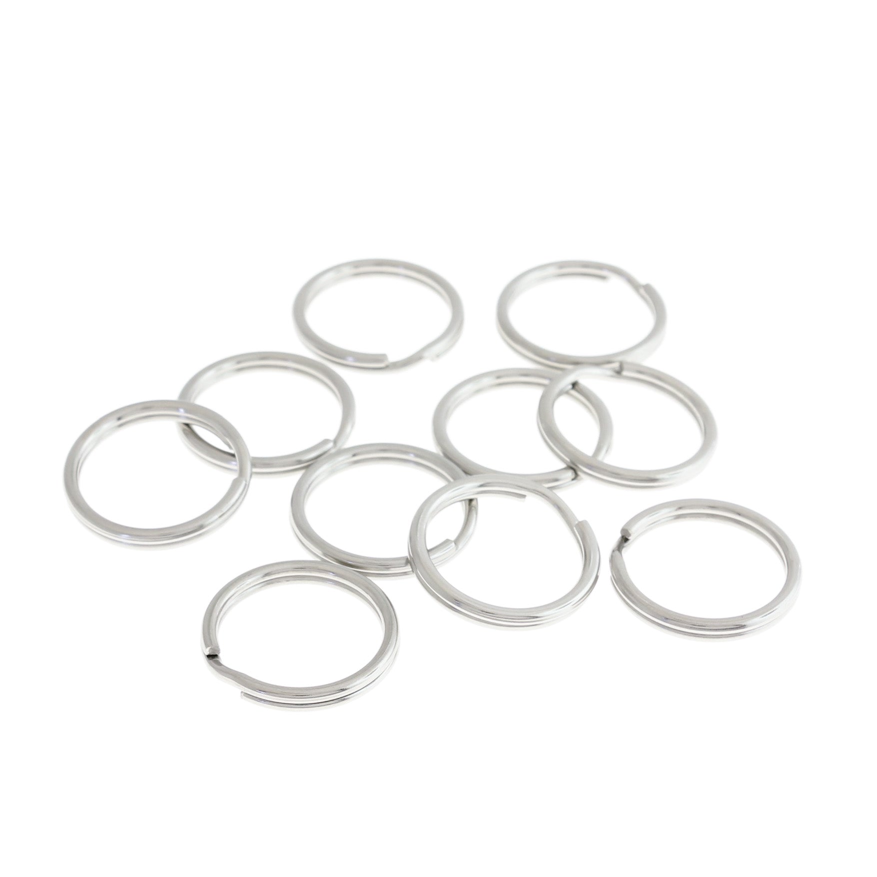 Stainless Steel Split Rings 20mm x 1.6mm - Open 14 Gauge - 50 Rings - Z689