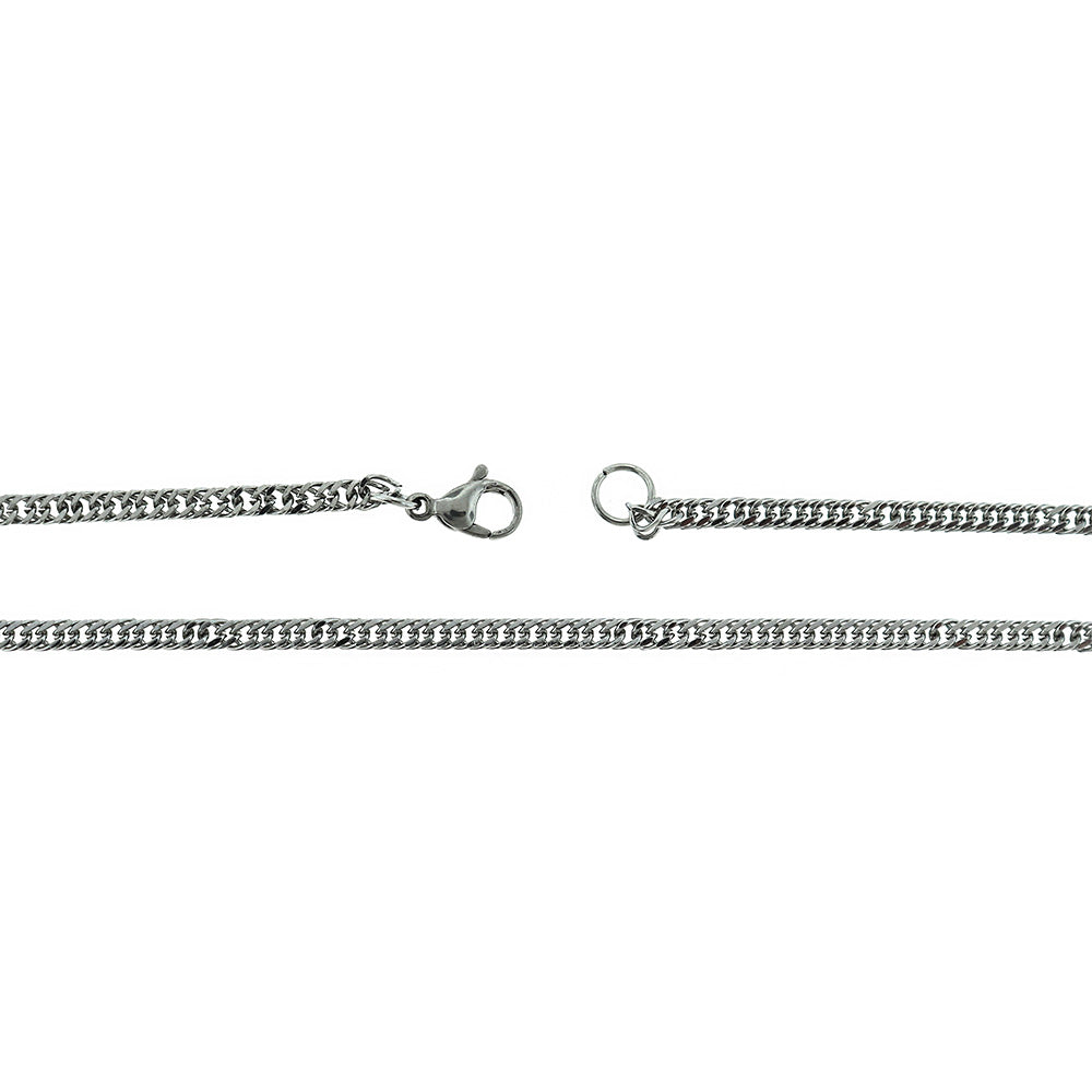 Stainless Steel Wheat Chain Necklace 19" - 3mm - 1 Necklace - N648