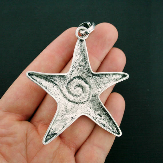 Starfish Antique Silver Tone Charm - Choose Your Tone!