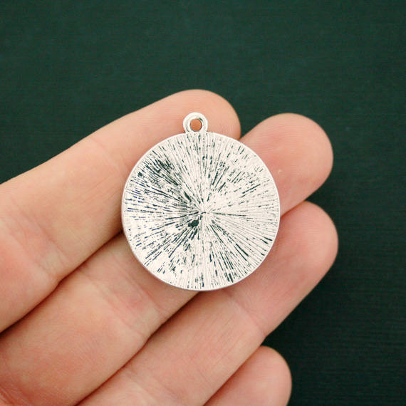 Charme de ton argent antique soleil - SC7112