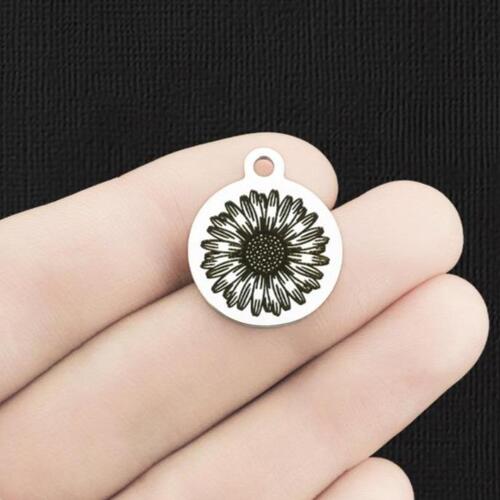 Sunflower Stainless Steel Charms - BFS001-6223