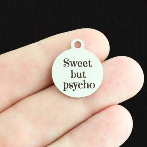 Sweet but psycho Stainless Steel Charms - BFS001-6694
