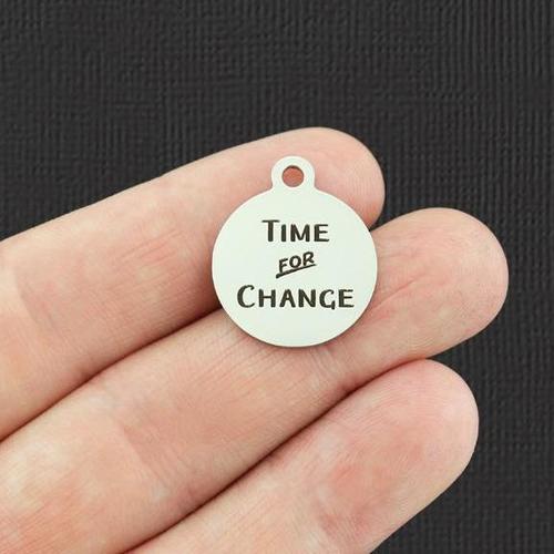 Time for change Stainless Steel Charms - BFS001-5458