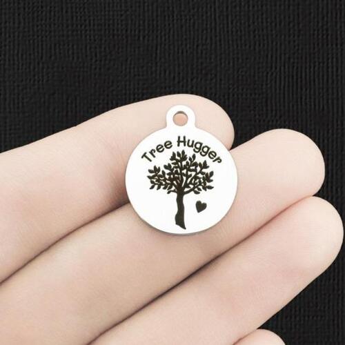 Tree Hugger Stainless Steel Charms - BFS001-6099