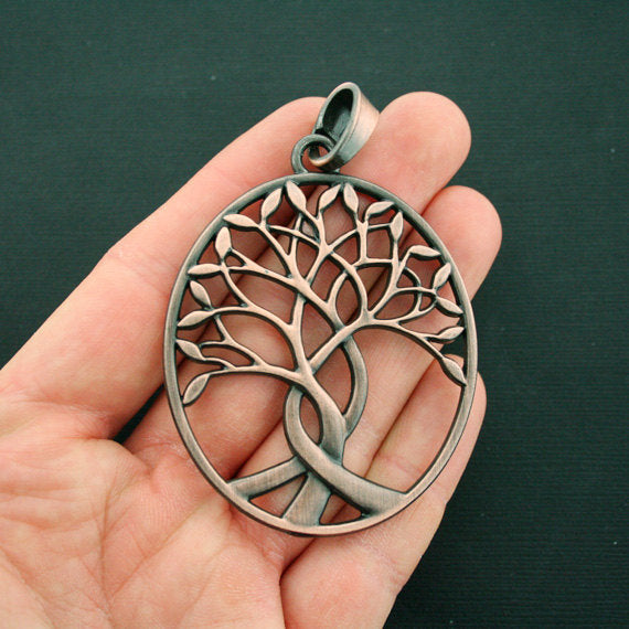 Tree of Life Antique Copper Tone Charm - BC1686