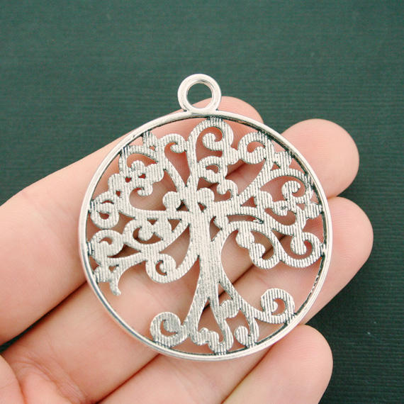 Tree of Life Antique Silver Tone Charm - SC7513