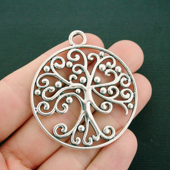 Charme de ton argent antique arbre de vie - SC7513