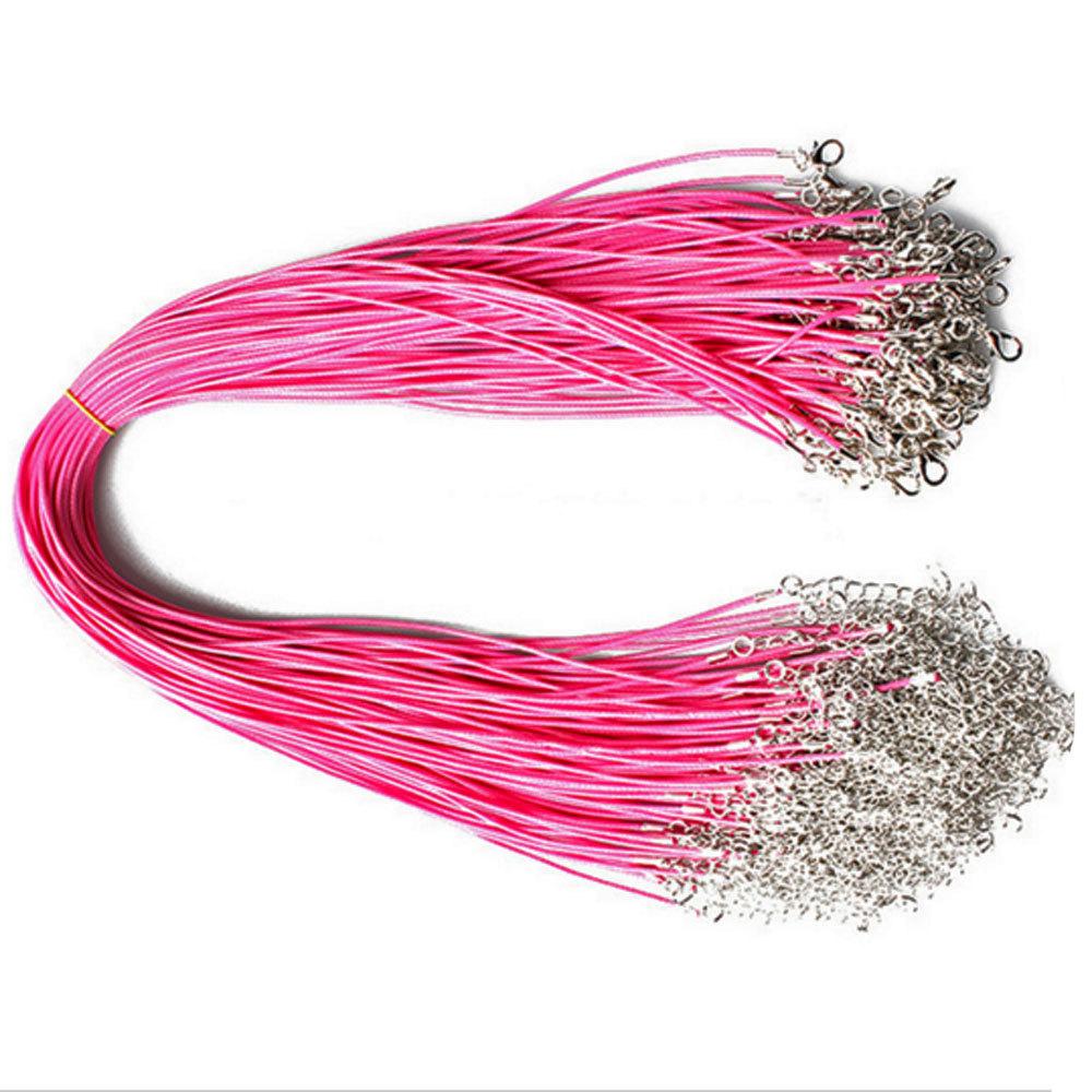 Wax Cord Necklace - 18" Plus Extender - 2mm - Choose Your Color!