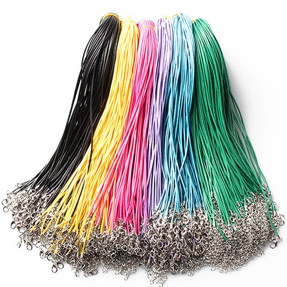 Wax Cord Necklace - 18" Plus Extender - 2mm - Choose Your Color!