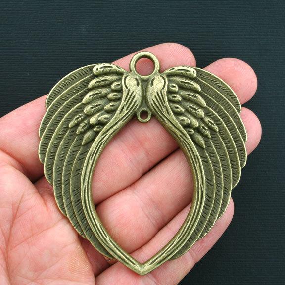 Breloque Ailes Bronze Antique - BC959