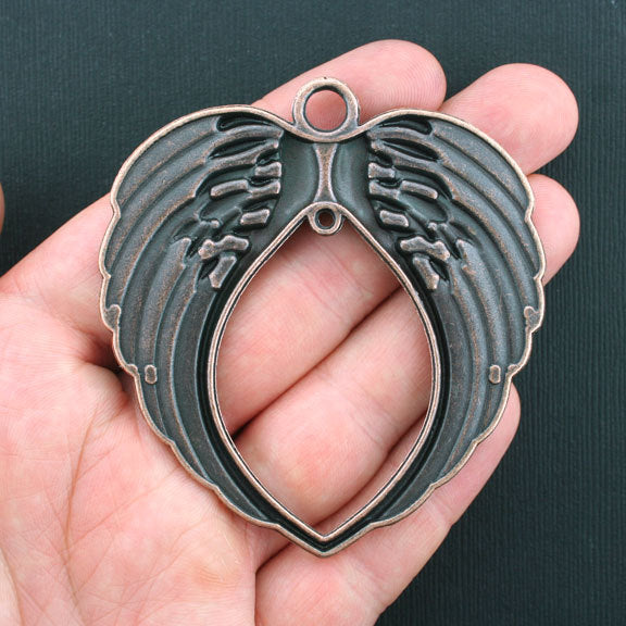 Wings Antique Copper Tone Charm - BC990