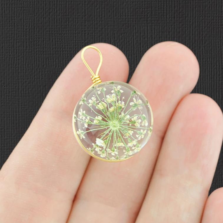 Wish Pendant Glass Charm - Z995