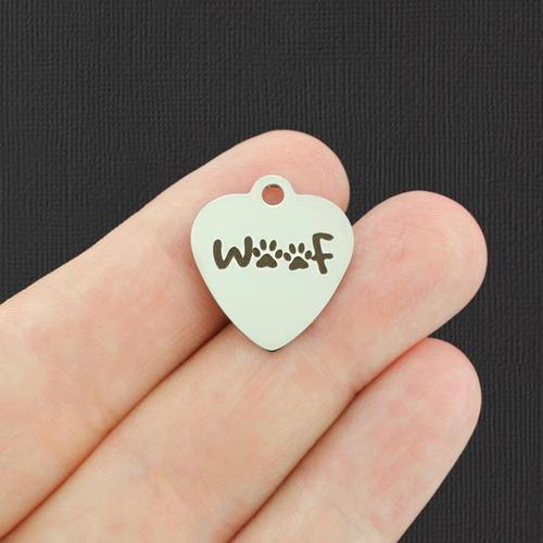 Woof Stainless Steel Charms - BFS011-3330
