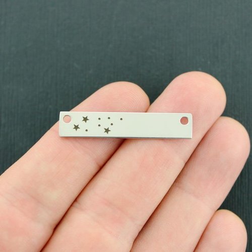 Zodiac Constellation Stainless Steel Connector Charms - Leo - BFS017-7571