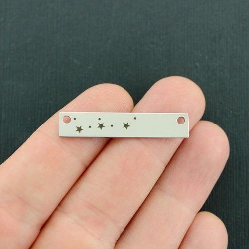 Zodiac Constellation Stainless Steel Connector Charms - Virgo - BFS017-7578