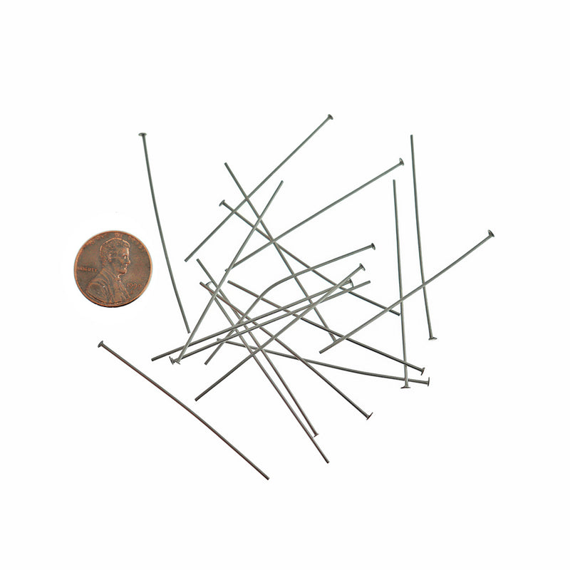 Stainless Steel Flat Head Pins - 50mm - 50 Pieces - PIN048