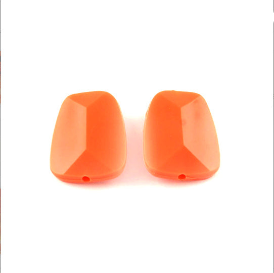 Assorted Acrylic Beads - Orange Grab Bag - 50g 60-90 beads - BD1186