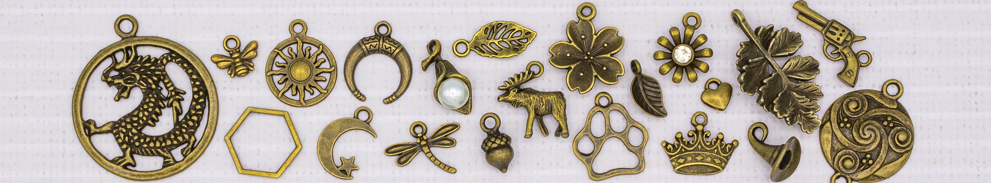 Bronze Tone Charms and Pendants