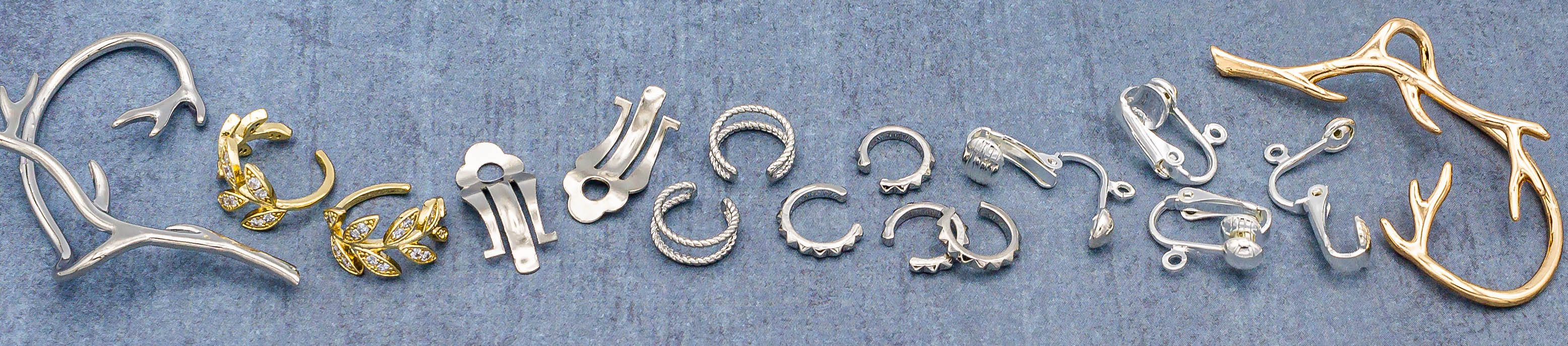 Clip on earrings for jewelry making