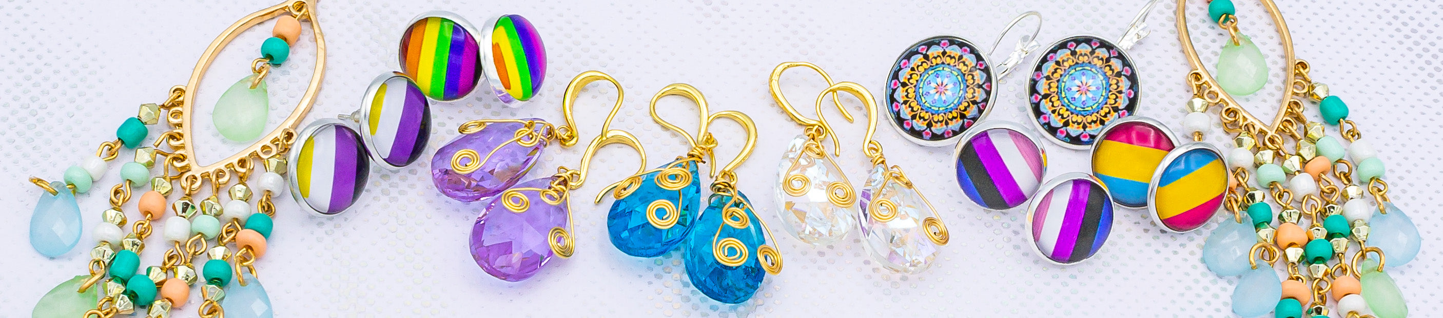 Glass Earrings for Jewelry Making