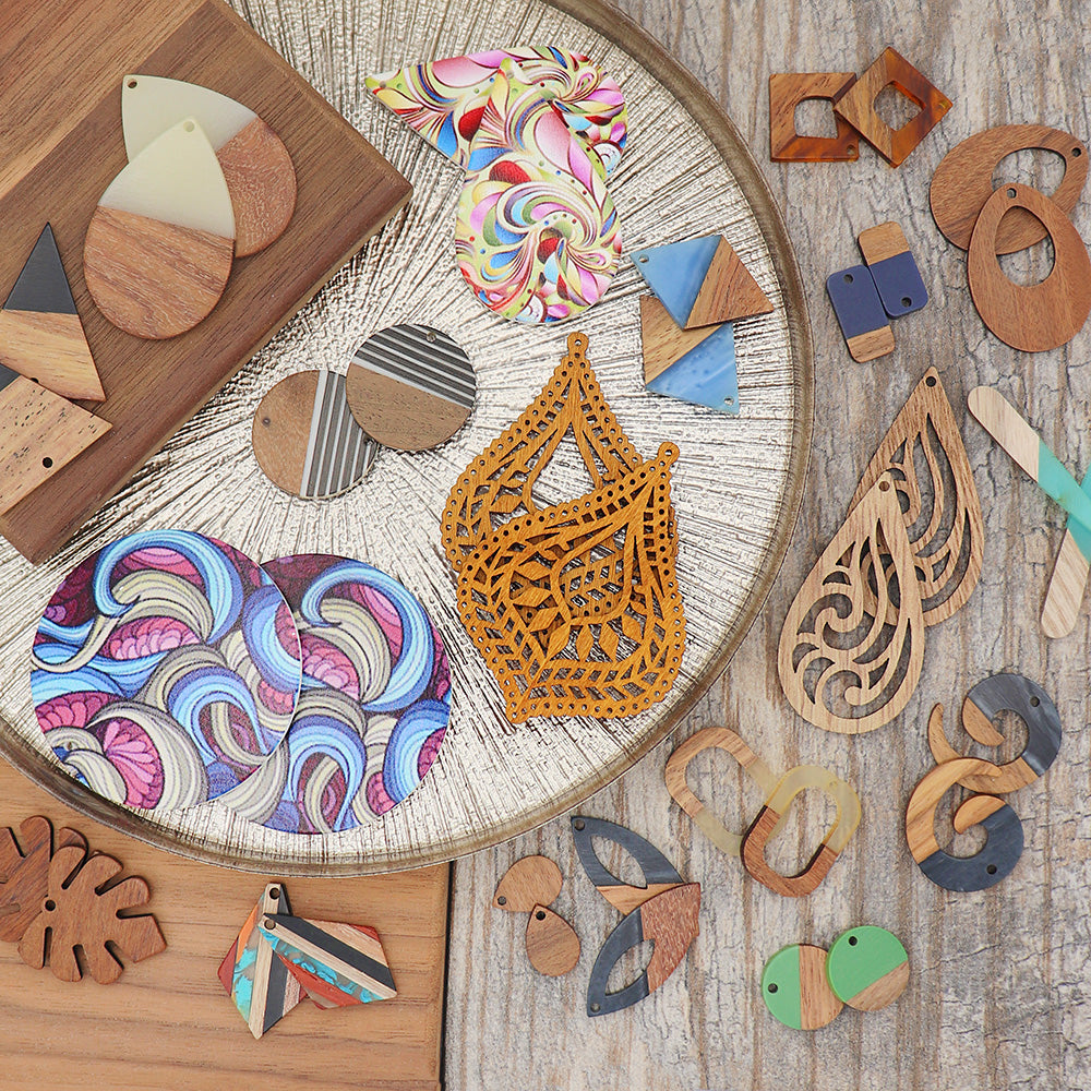 Pendants made of Wood for Jewelry Making