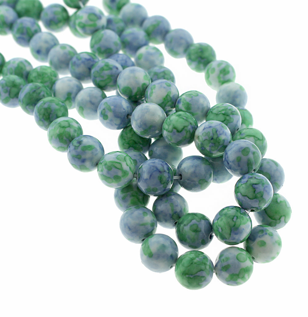 10 Round Synthetic Jade Beads - 10mm - Choose Your Color!