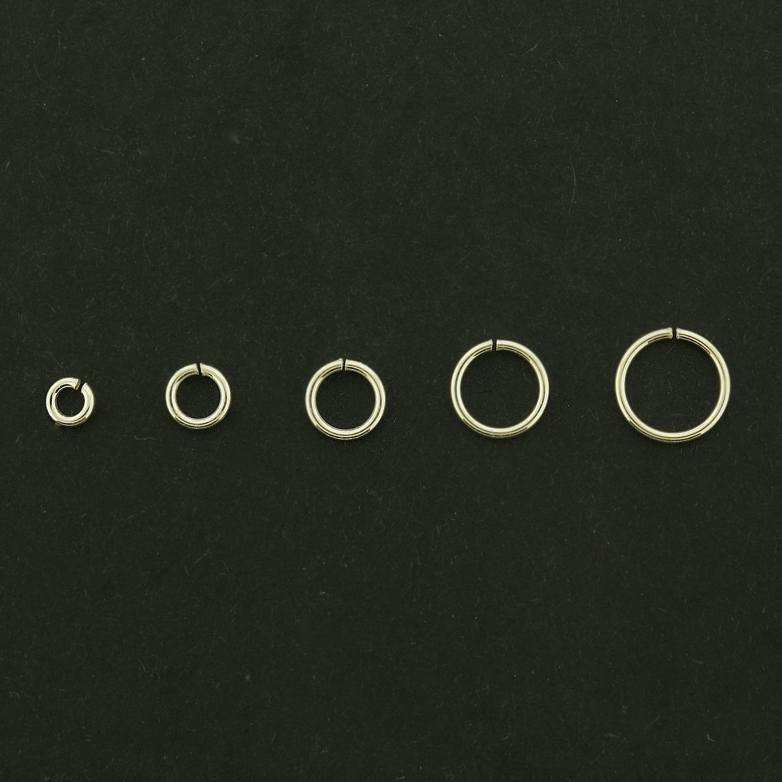 10 Sterling Silver Jump Rings - Thinner 0.7mm 22 Gauge - Choose Your Size!