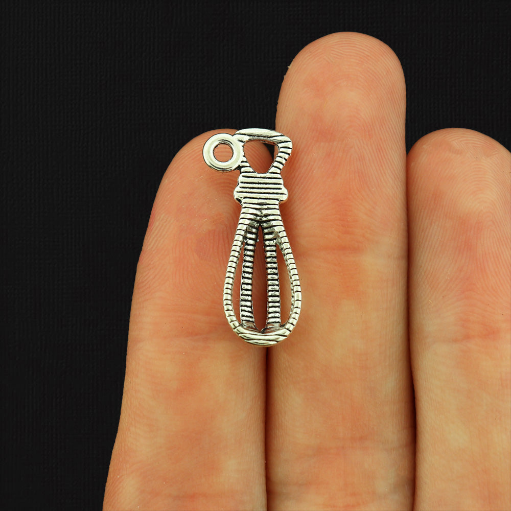 12 Egg Beater Antique Silver Tone Charms - SC2413